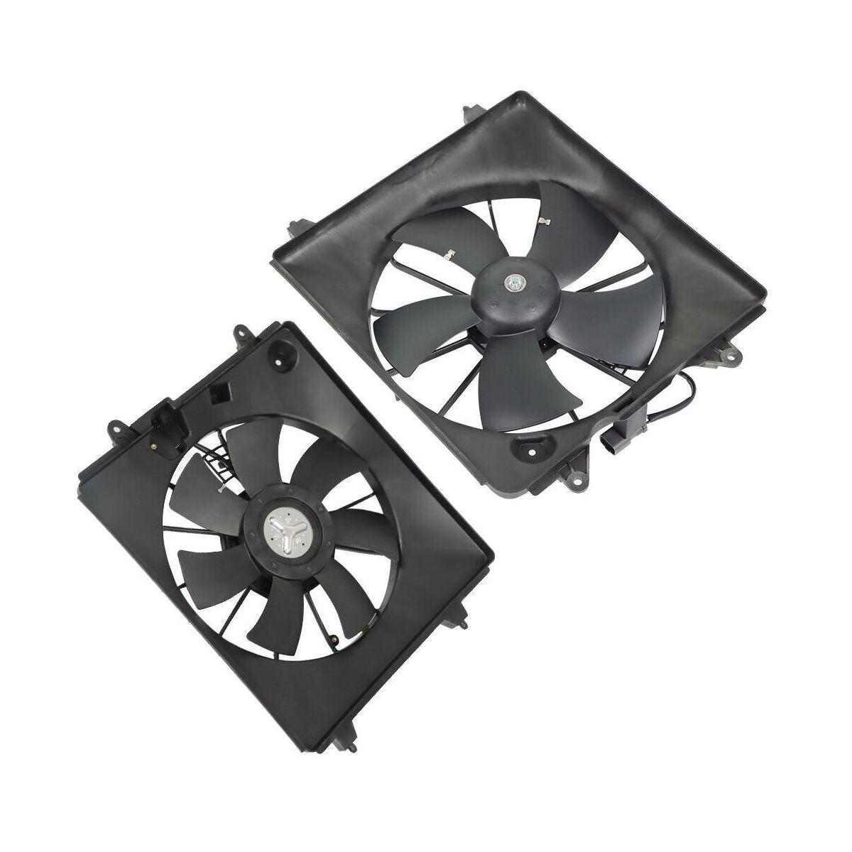 AC A/C Condenser Cooling Fan Radiator For Honda CRV CR-V 2007-2009 2.4L LH + RH