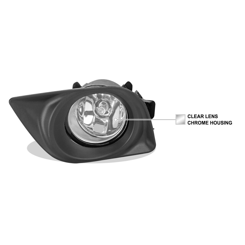 Fog Lights Versa 1.6S 1.6SL 1.6SV Clear Bumper Lamps+Switch