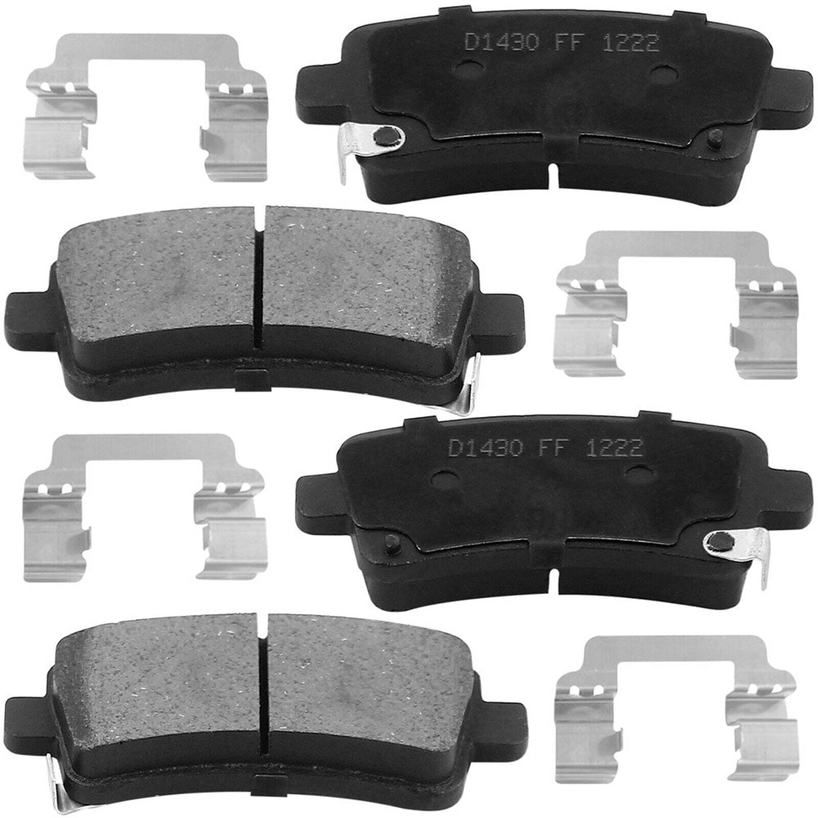 4 Pcs Rear Brake Pads For Chevy 2014 2015 - 2020 Impala 2016 Malibu Limited C8