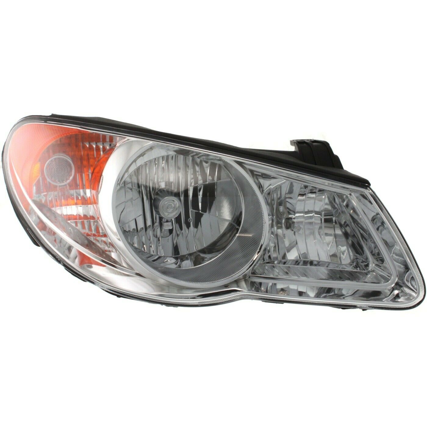 2X LH&RH Headlight 07-09 Elantra Sedan 09 Elantra Hatchback Clear Lens With Bulb