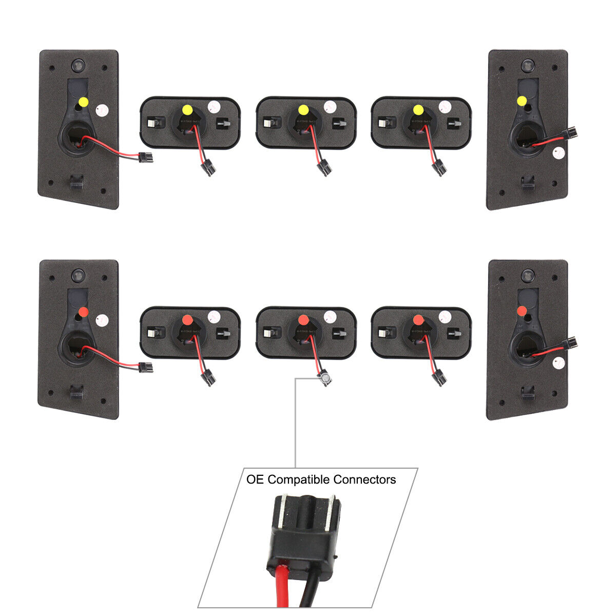 10PC Smoke Marker Lights / SUT LED Cab Roof Top Lamps
