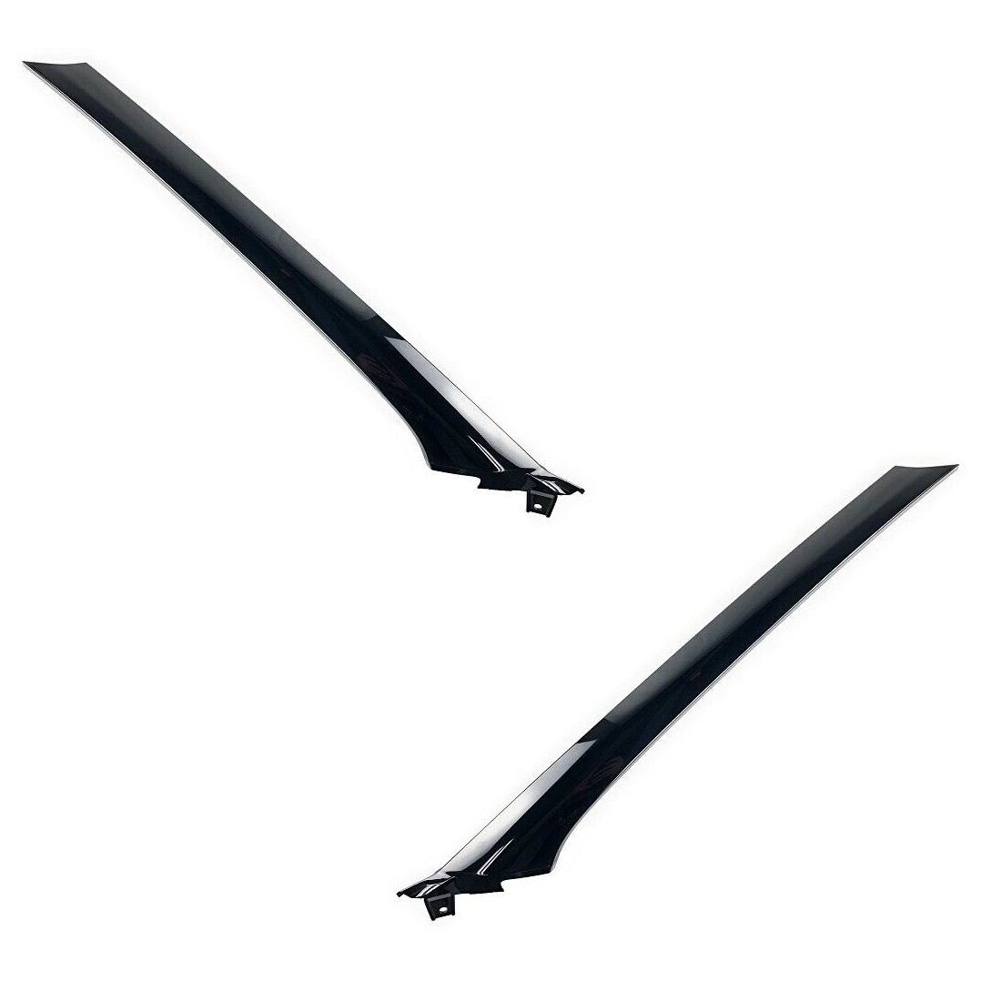 For 12-18 Rover Evoque Driver Left + Right Wind Shield A Pillar Trim Molding