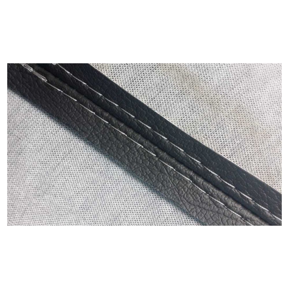 Console Lid Armrest Cover PVC Leather For Nissan Titan 2016-2020 Gray Stitch
