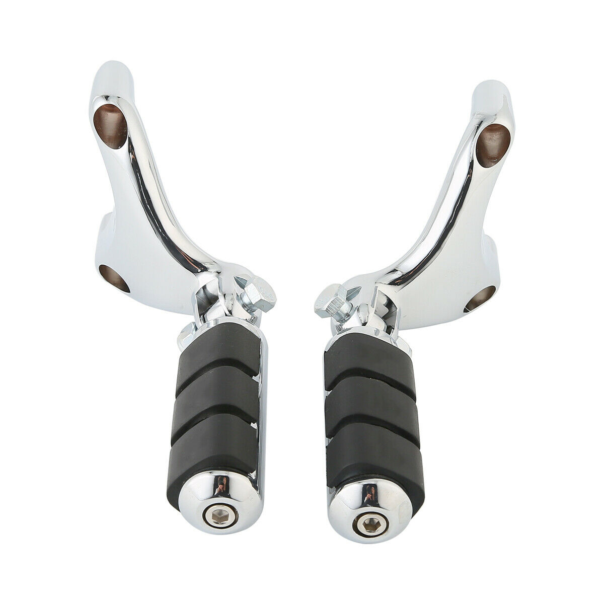 Chrome Rear Passenger Footpeg Pegs Mount For 2004-2013 Harley-Davidson
