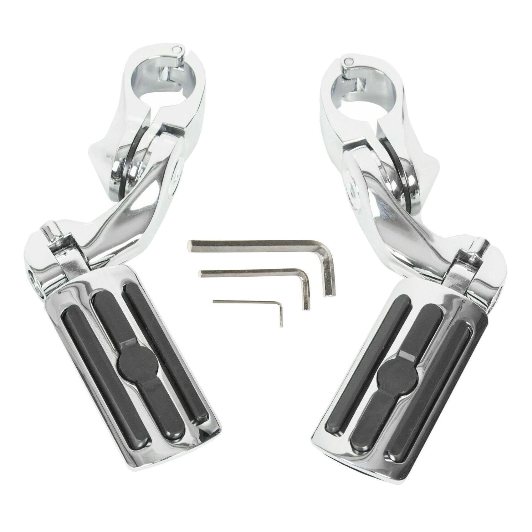 1-1/4" 1.25" Motorcycle Highway Crash Bar Foot Pegs For Harley-Davidson Honda
