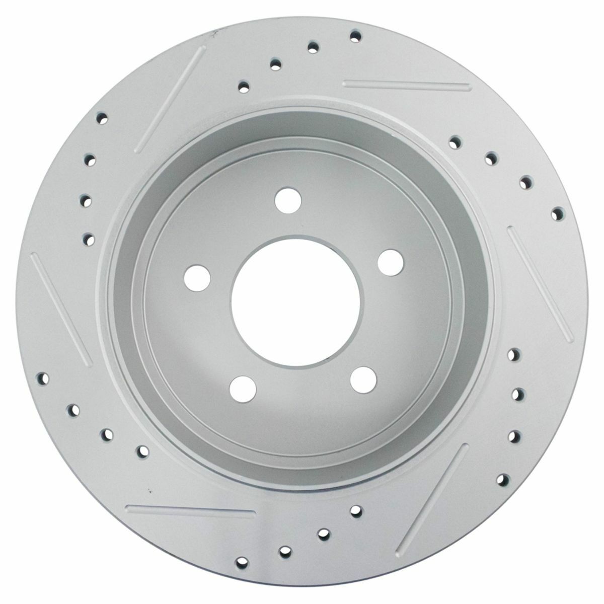 Performance Drilled Slotted Rear G-Coated Brake Rotor Pair For Ford Mercury