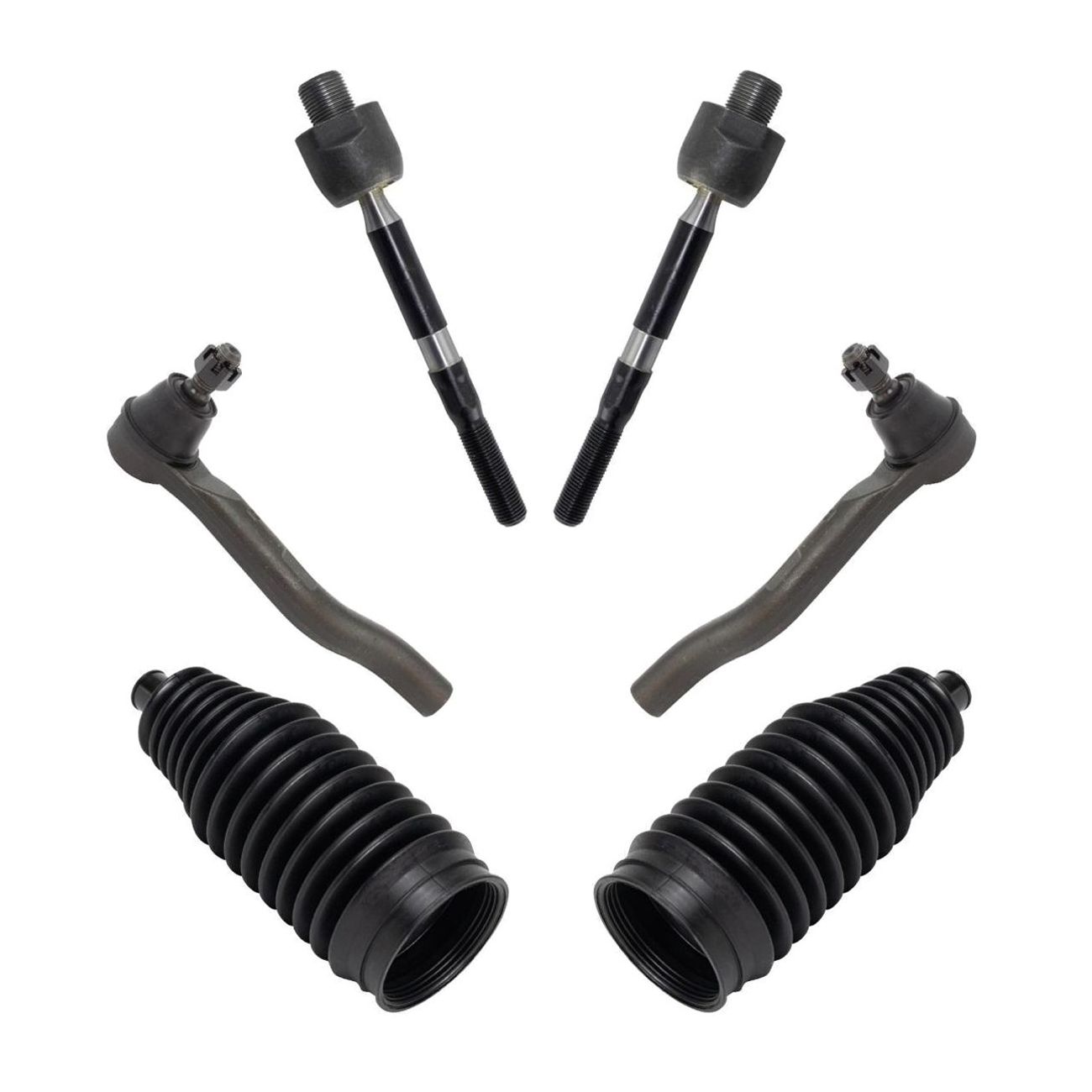 For Acura 2015-2020 TLX Honda 2013-2017 Accord Front Inner Outer Tie Rods Set