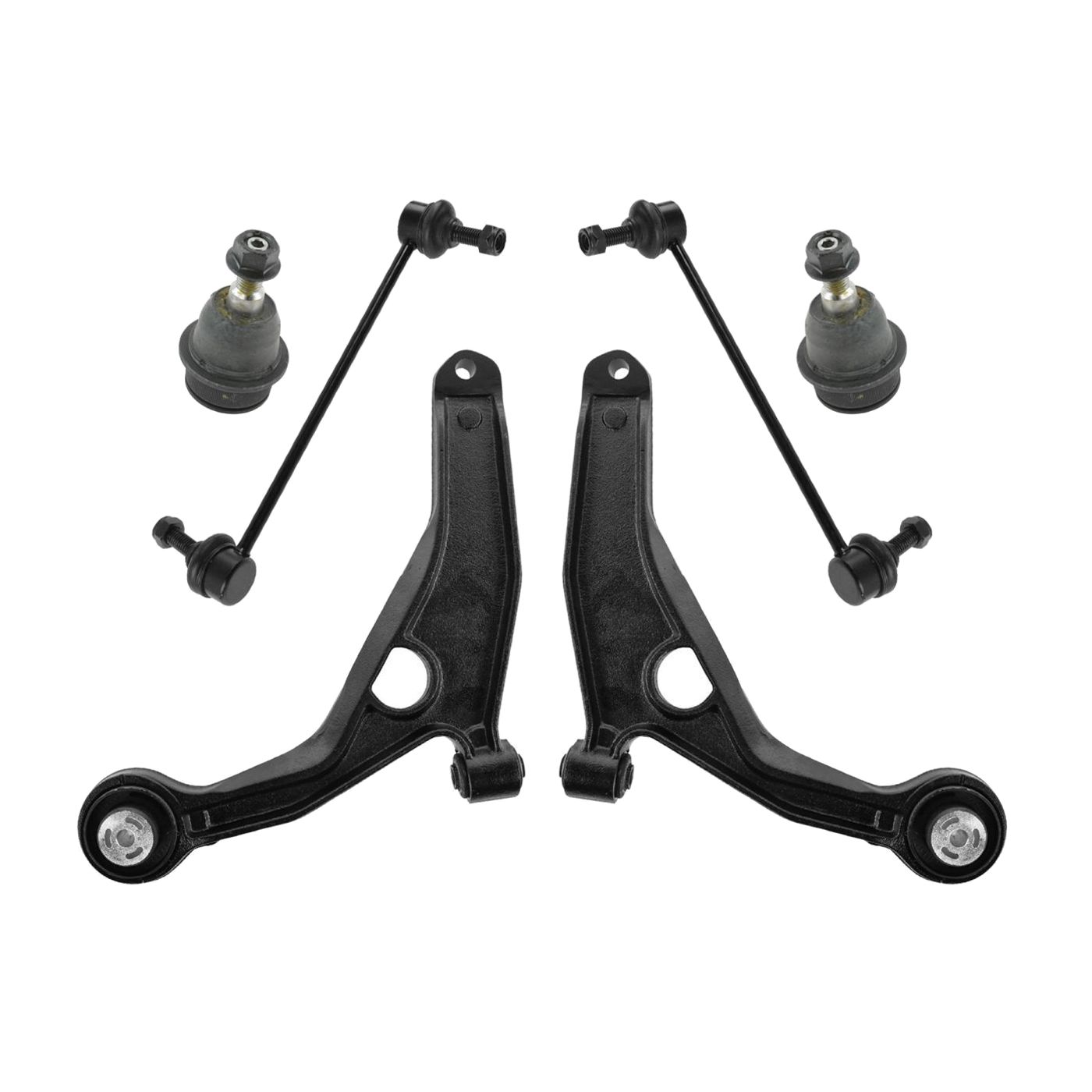 6pc Suspension Kit Control Arms Ball Joints Sway Bar Links For Dodge Journey