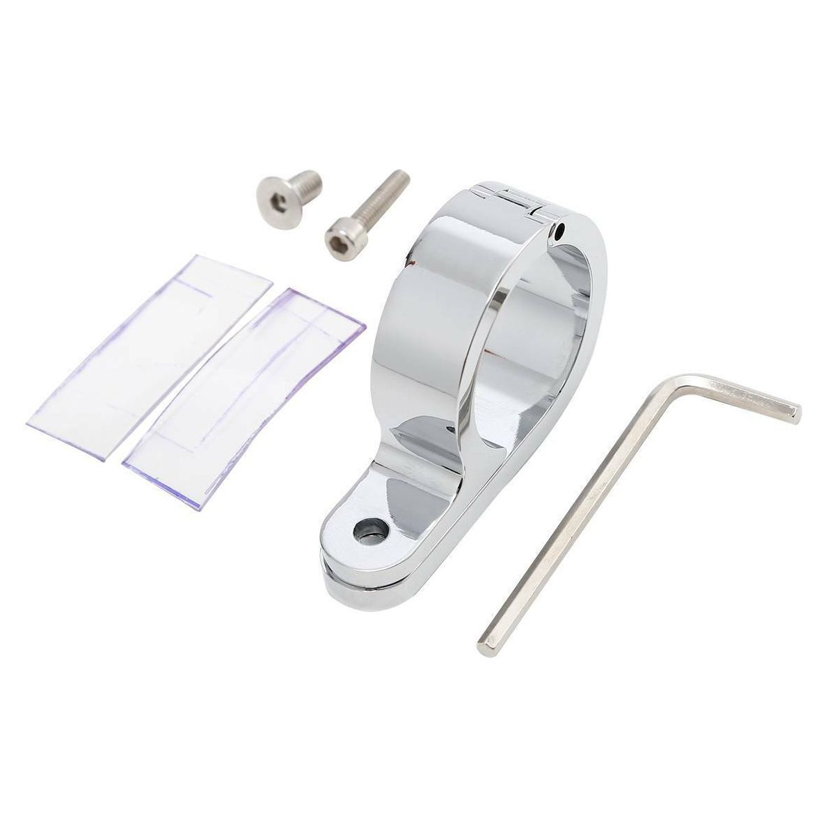 For 1983-2008 Dyna 1 1/4" 32Mm Chrome Universal Handlebar Mounts Clamp Clock