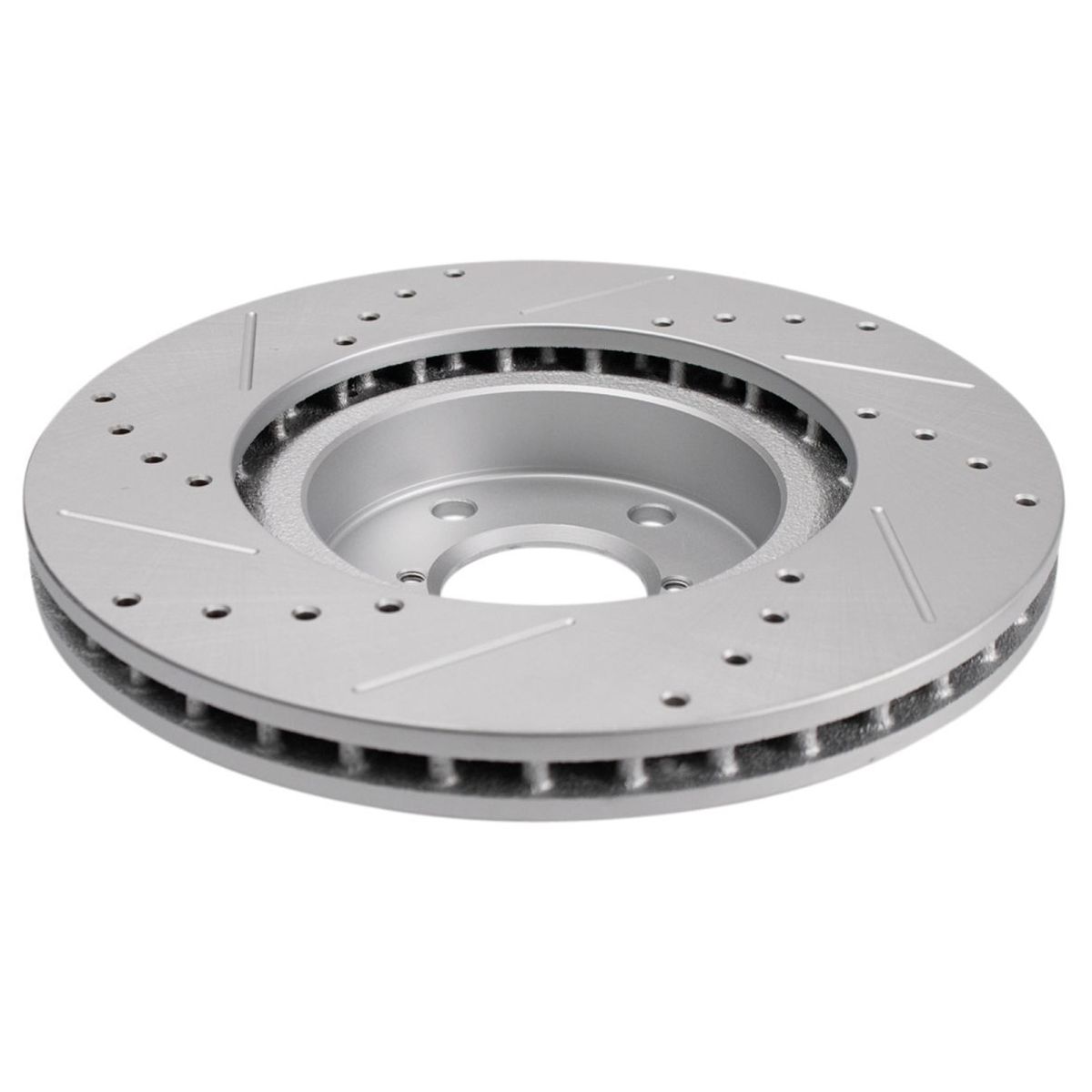 For Subaru 17-19 Impreza Hatchback Front Drilled Slotted Coated Brake Rotor Set