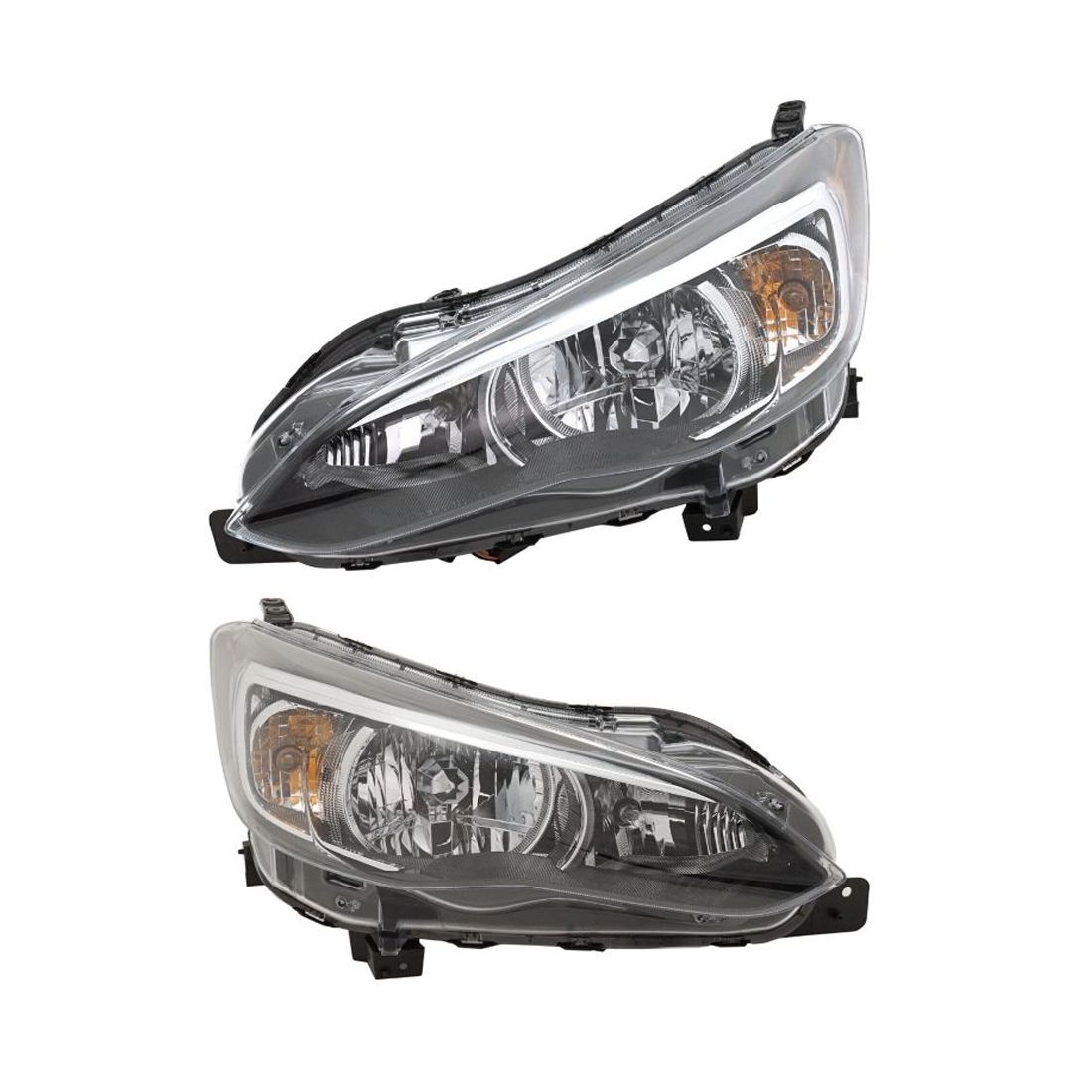 2pcs Left And Right Side For 17-20 Impreza Headlight Driving Head Light Headlamp