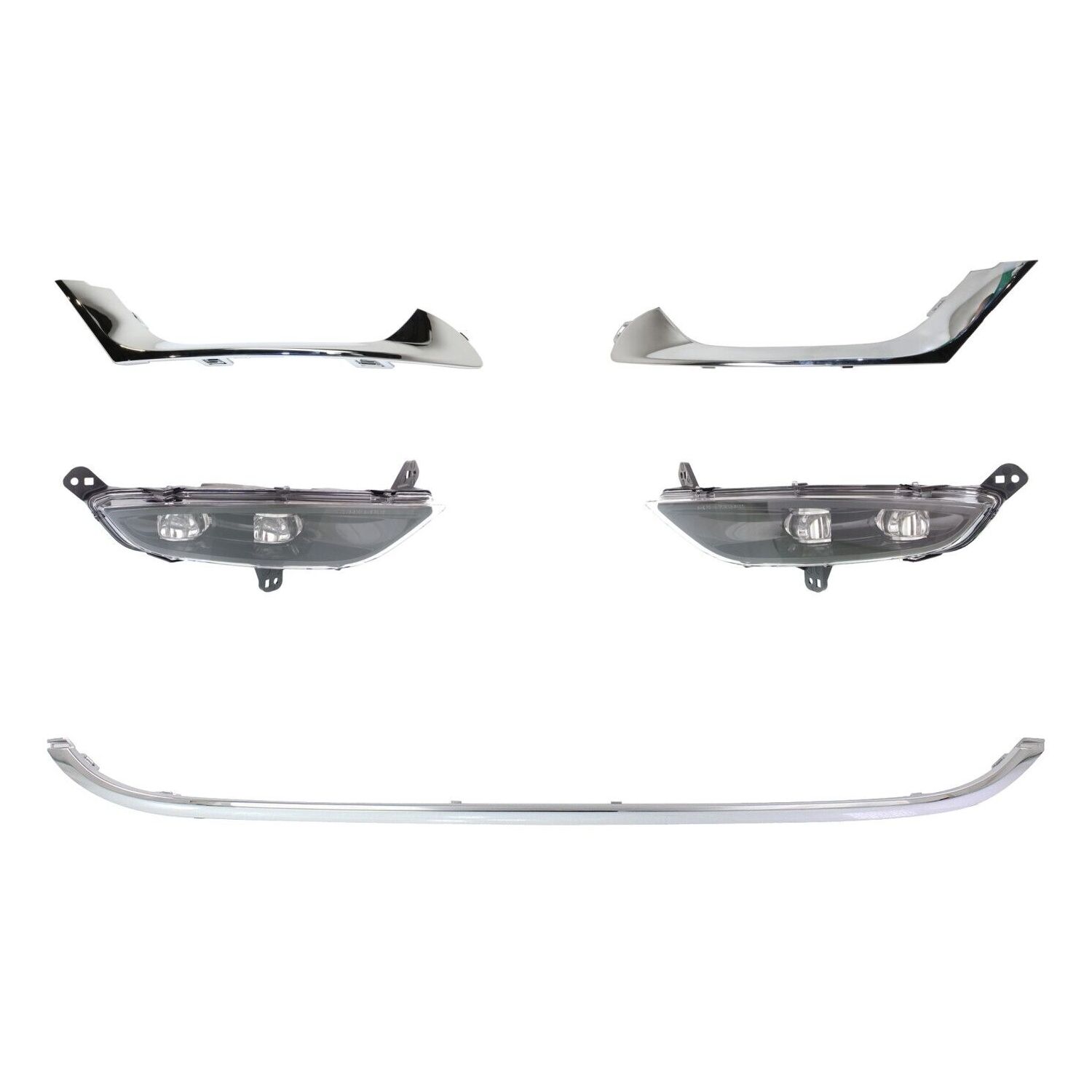 Fog Light Kit For 2015-2016 200 LX Sedan Left Right Led Assembly Black Housing