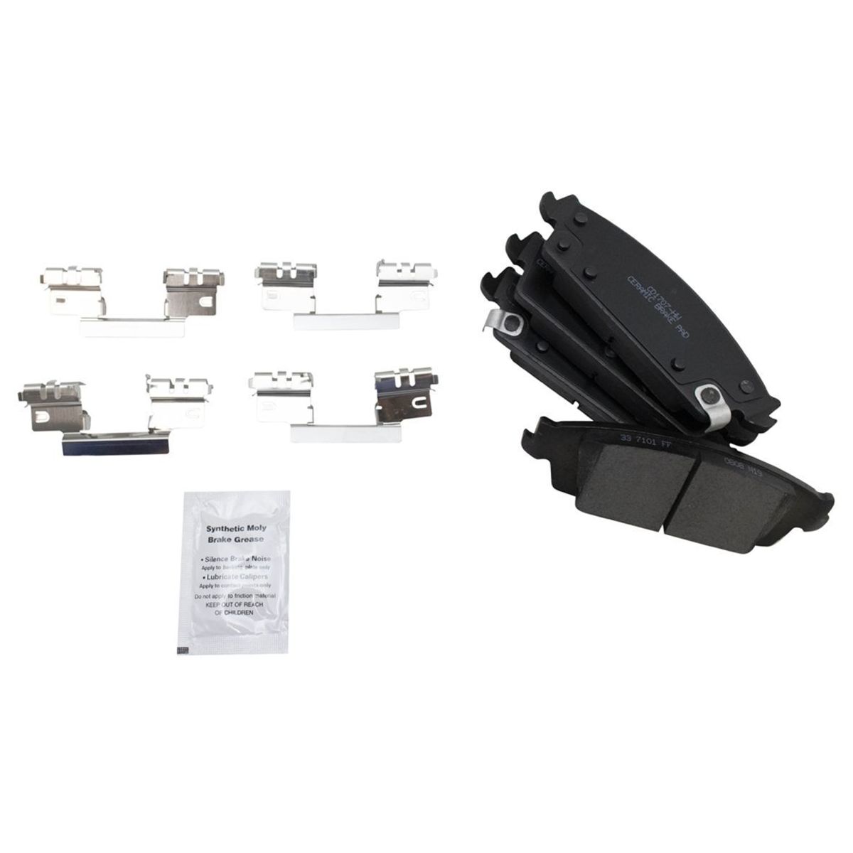 Rear Ceramic Brake Pad & G-Coated Rotor Kit For Cadillac Chevrolet GMC