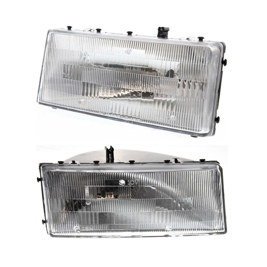 2pcs LH&RH Headlight For 90-94 LeBaron 89-95 Spirit 89-95 Acclaim W/ Bulb