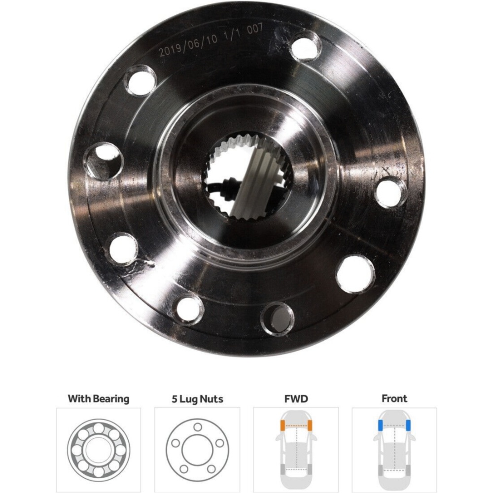 Wheel Hub Assembly With ABS For 2003-2011 9-3 2010-2011 9-3X 9-3 FWD AWD Front