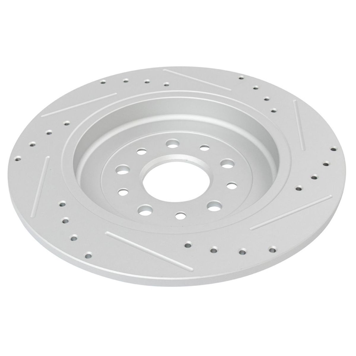For 10-19 Taurus SEL Sedan Brake Rotor Drilled Slotted & Ceramic Pad Rear Kit
