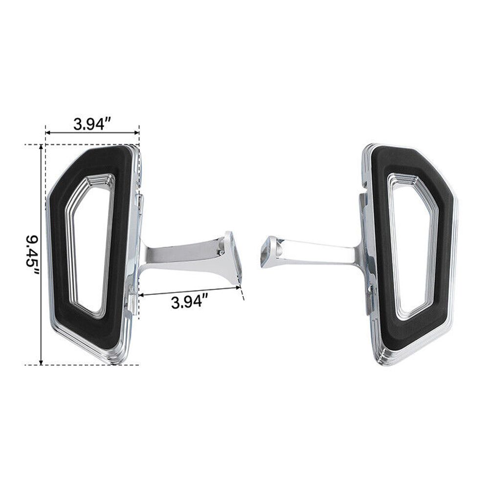 For 18-23 Harley-Davidson CVO Road Glide Chrome Driver Passenger Floorboards