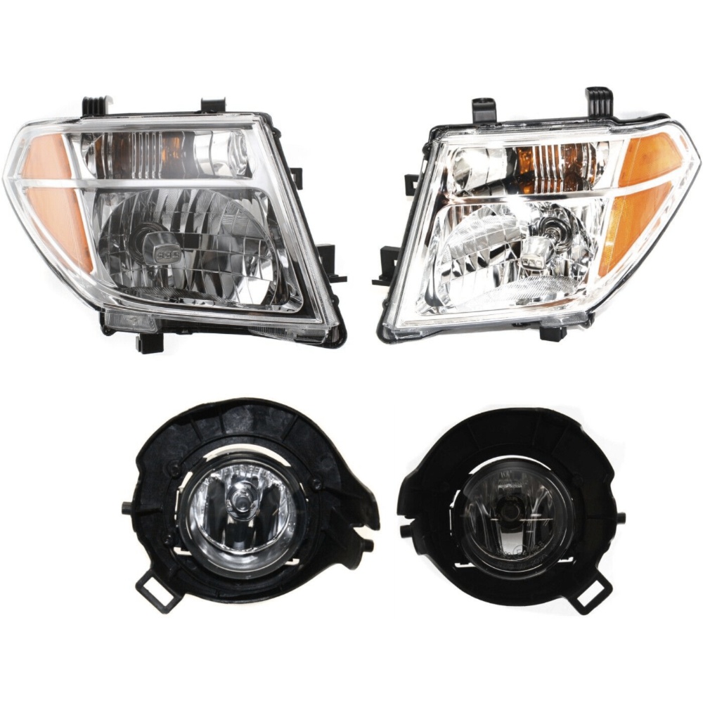 Headlight Kit For 2005-2008 Frontier 2005-2007 Pathfinder Left And Right 4Pc