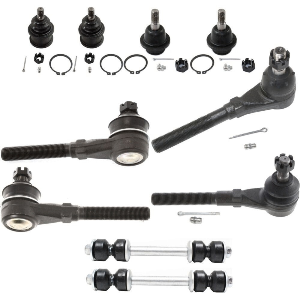 10-pc Kit Ball Joint Tie Rod Sway Bar Left Right Set For Ford Lincoln