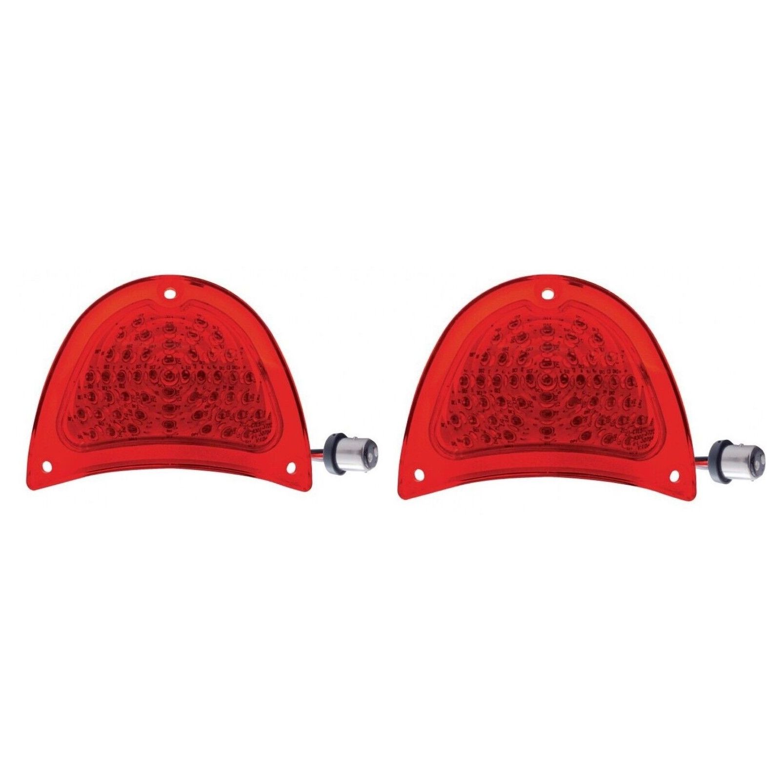 For 57 One-Fifty Series Base Sedan Delivery Led Tail Light Set W/led Flasher