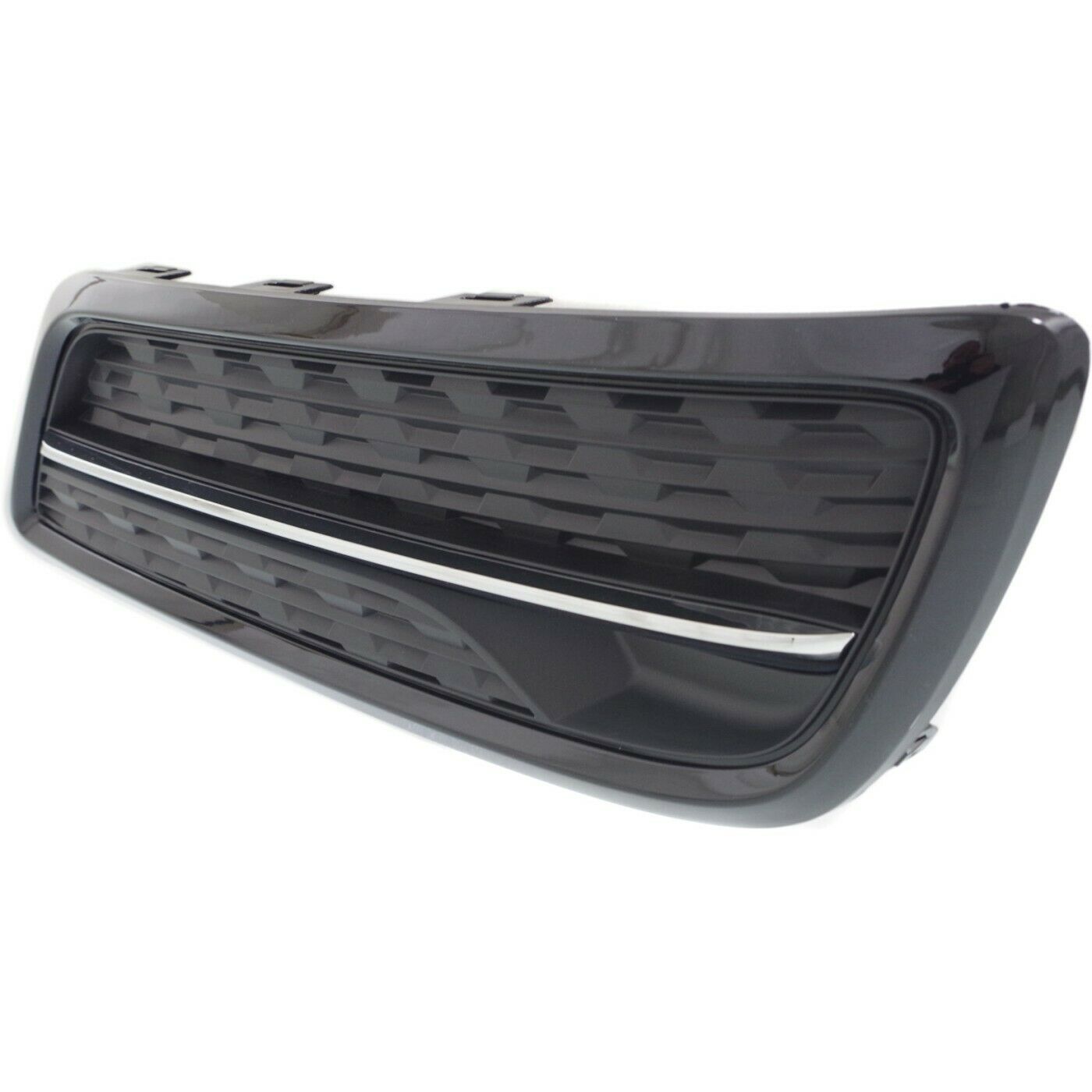 Fog Light Cover For 2014-2016 Acura MDX SH AWD Right Black W/ Chrome Trim
