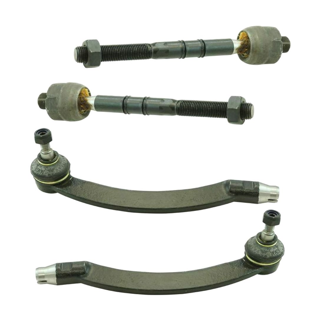Front Inner & Outer Tie Rod Assembly End Kit Set Of 4 For Mini 2003-2008 Cooper