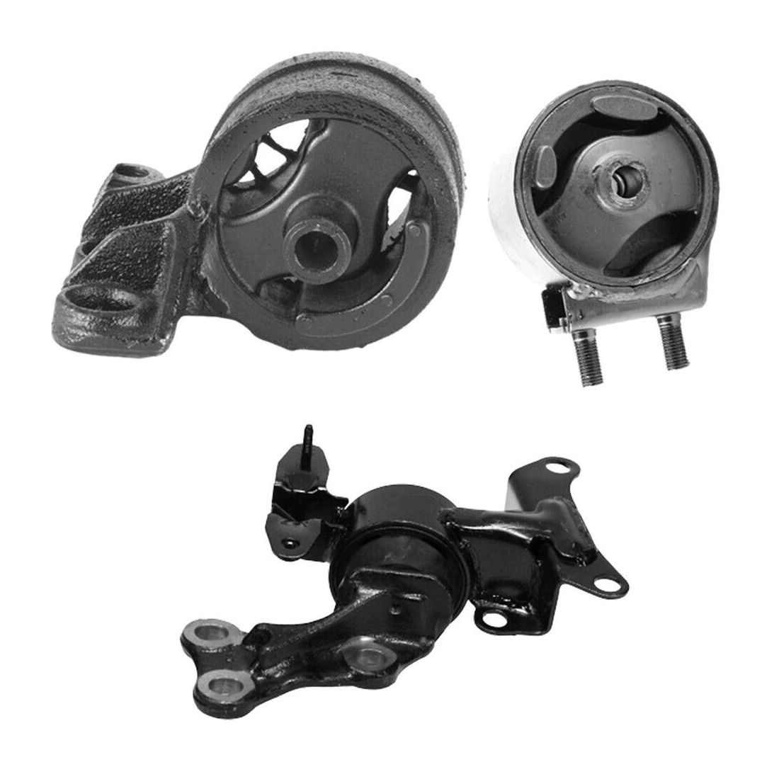 Front Right Front & Rear Engine Mounts 3pcs Fits L4-