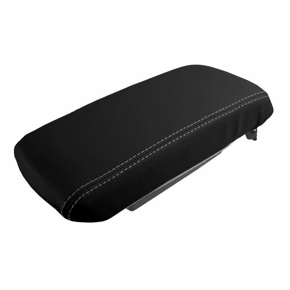 Console Lid Armrest Cover Leather For Dodge 2008-2014 Avenger Sedan Gray Stitch