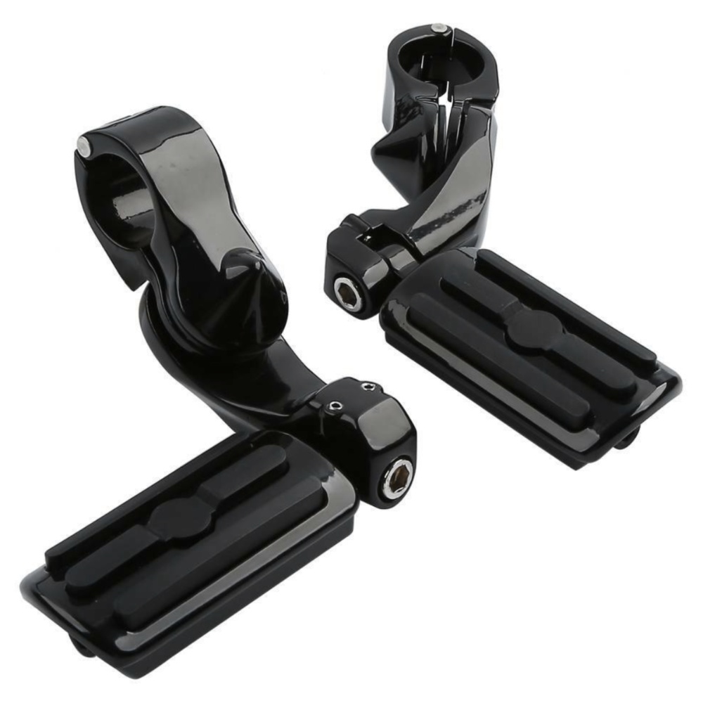 1.25" 1 1/4" Highway Foot Pegs For Harley-Davidson Honda Kawasaki Road US