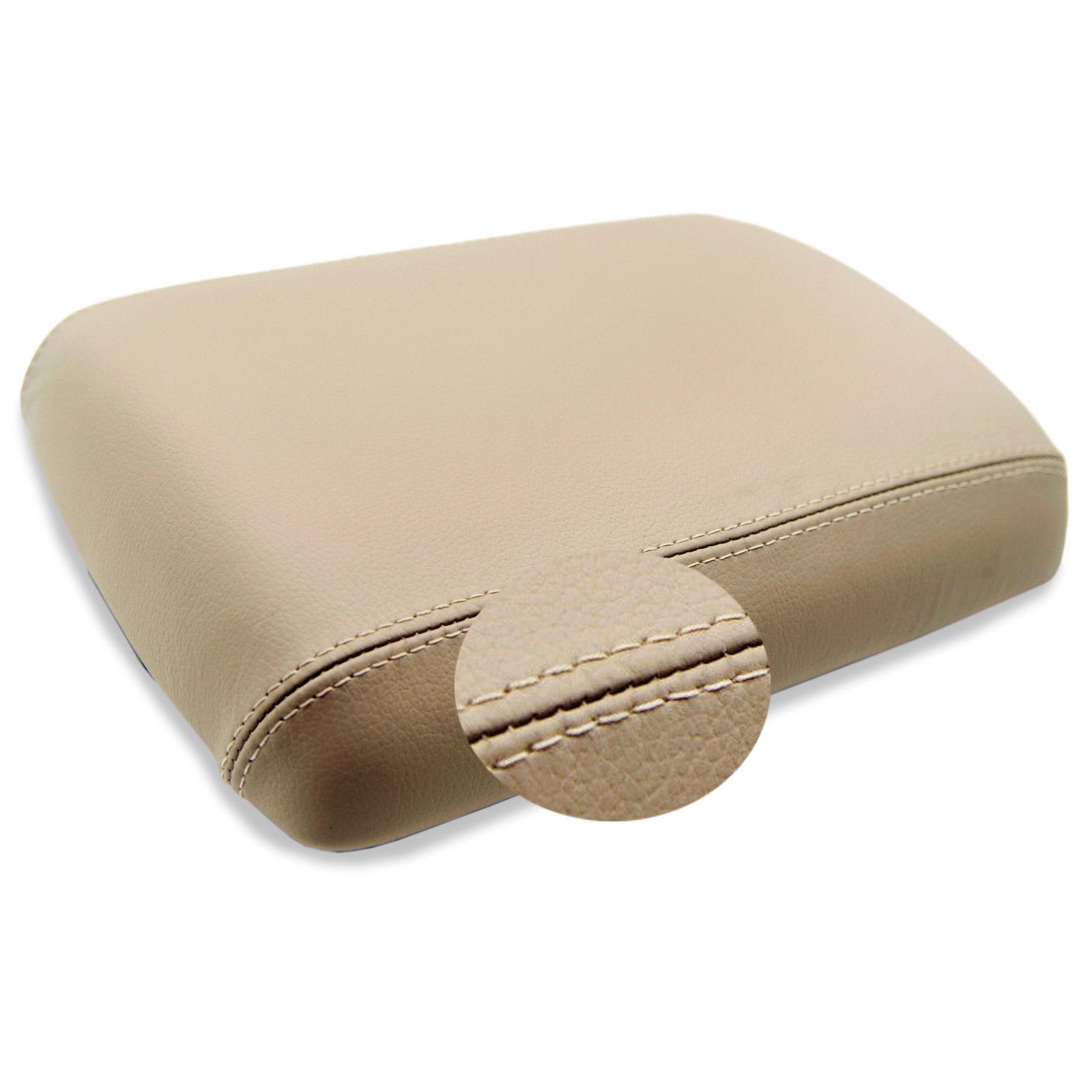 Center Console Armrest Cover Leather Synthetic For Nissan 05-12 Pathfinder Beige