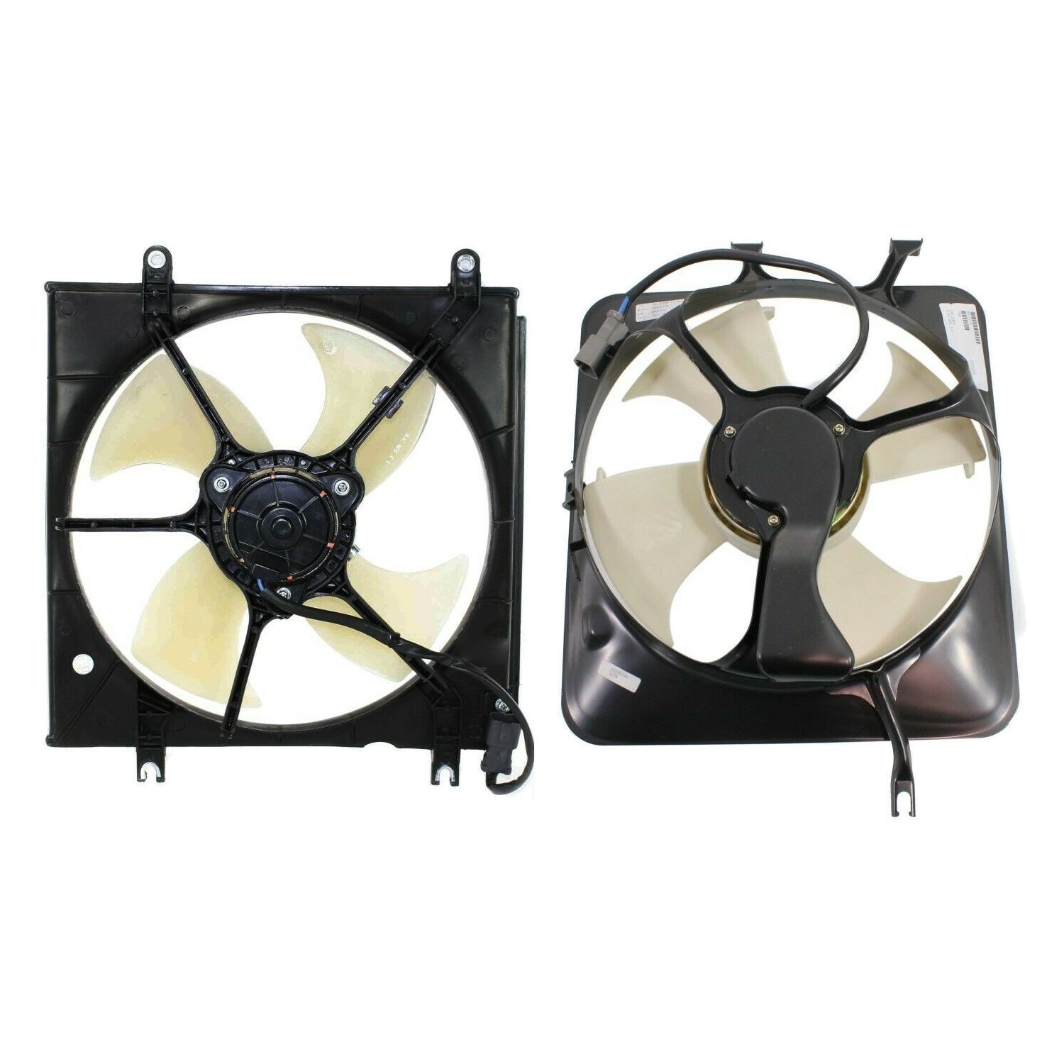 Radiator Cooling Fan W/ A/C Condenser Fan For 1997-01 CR-V Left & Right