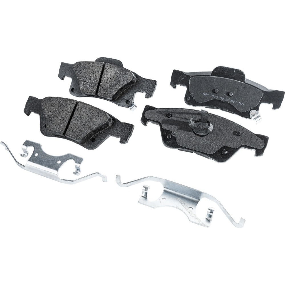 Brake Disc Brake Pad For Dodge 17-20 Durango Rear Solid 2-Wheel Set