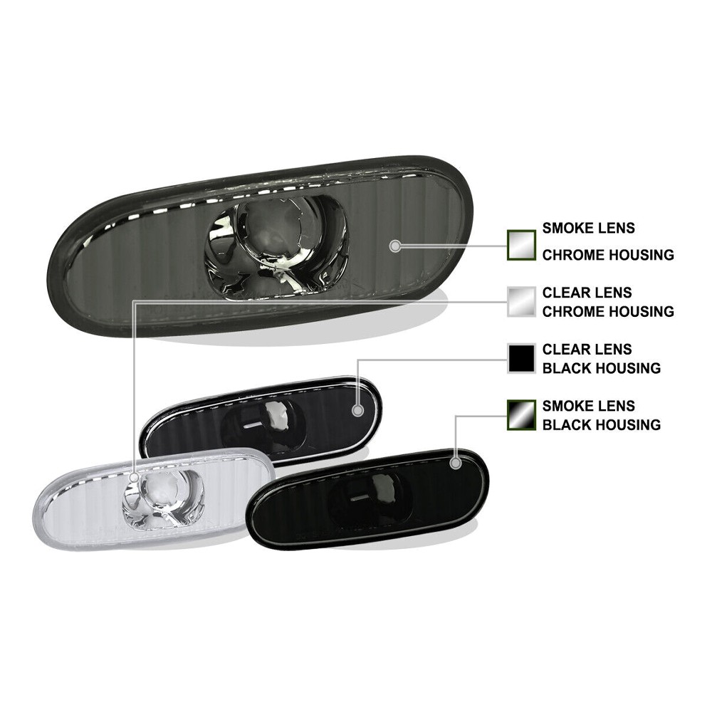 Smoke Side Marker Lights Tinted Signal