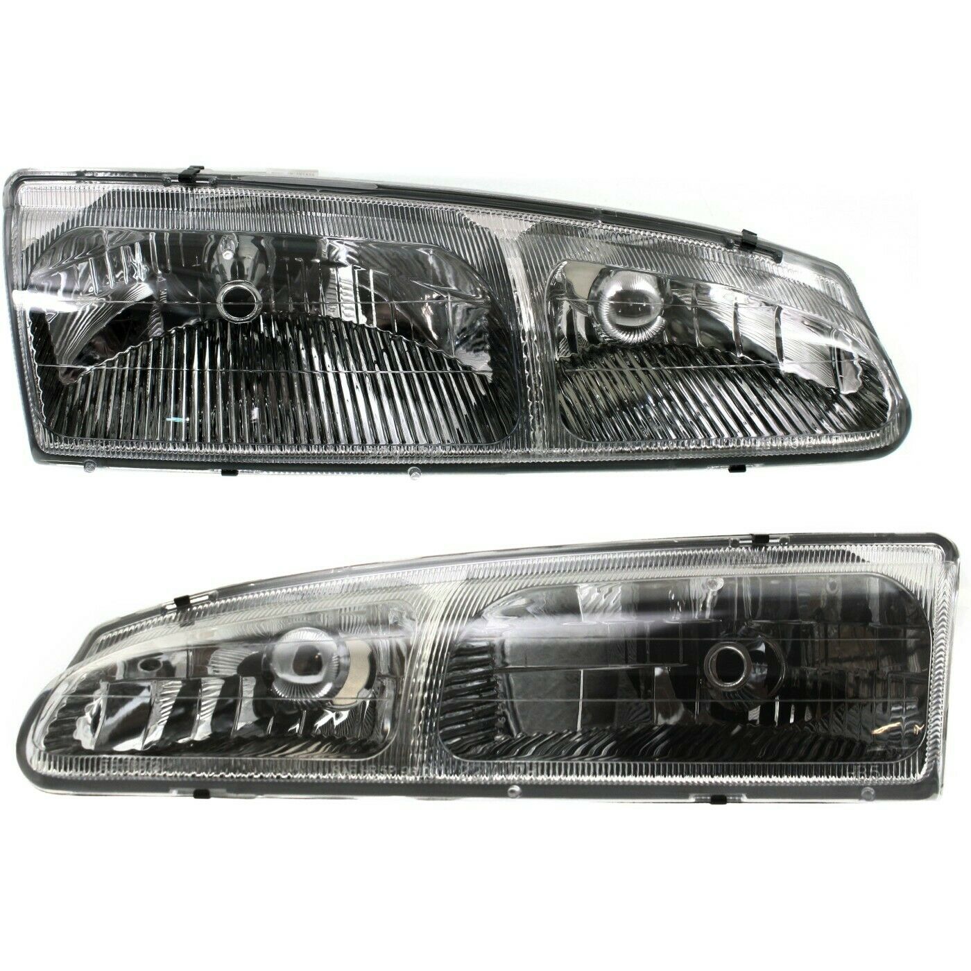 Headlight Set For 1996-97 Thunderbird 1996-97 Cougar LH RH W/ Bulb