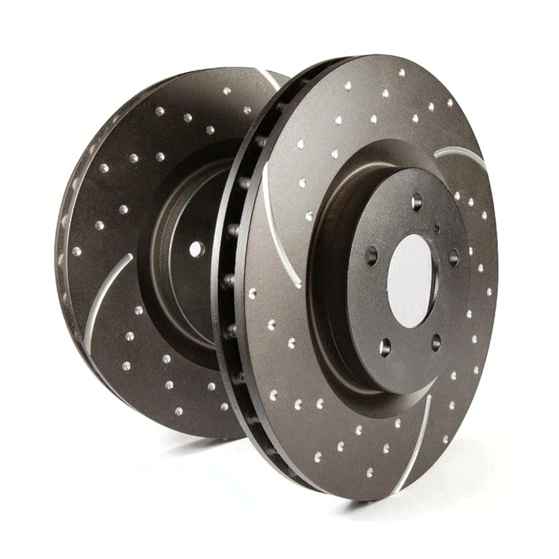 Brakes Gd Rotors Wide Slots For 1993-1997 Civic Del Sol Cooling To Reduce Temps