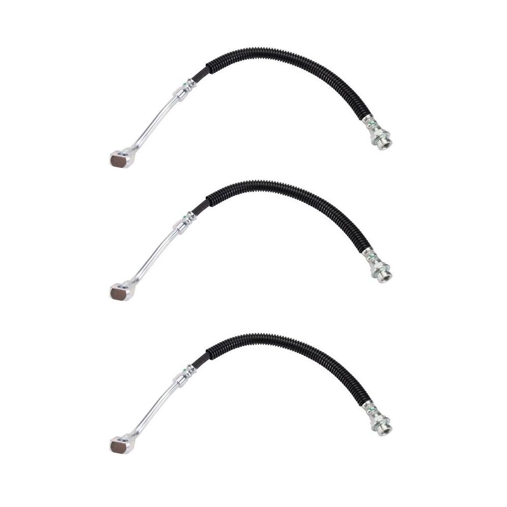 3 Sets Of - Front Right Brake Hose Fits 1991-2002 Saturn