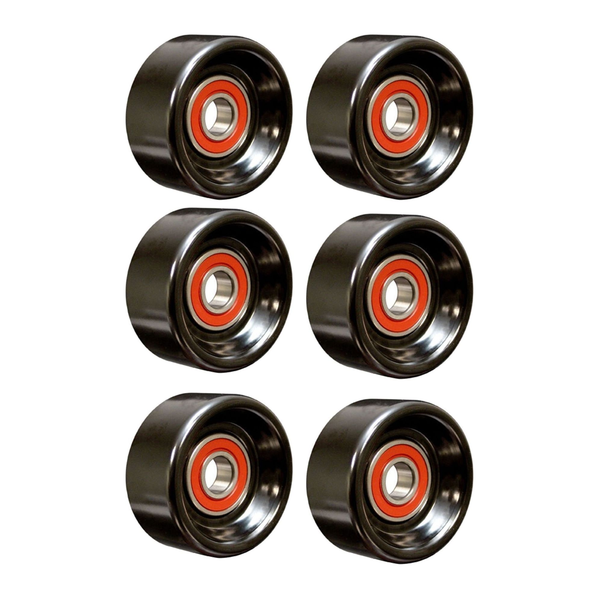 6 Sets Of - For 2001-2007 Dodge Grand Caravan Accessory Drive Belt Idler Pulley-GAS
