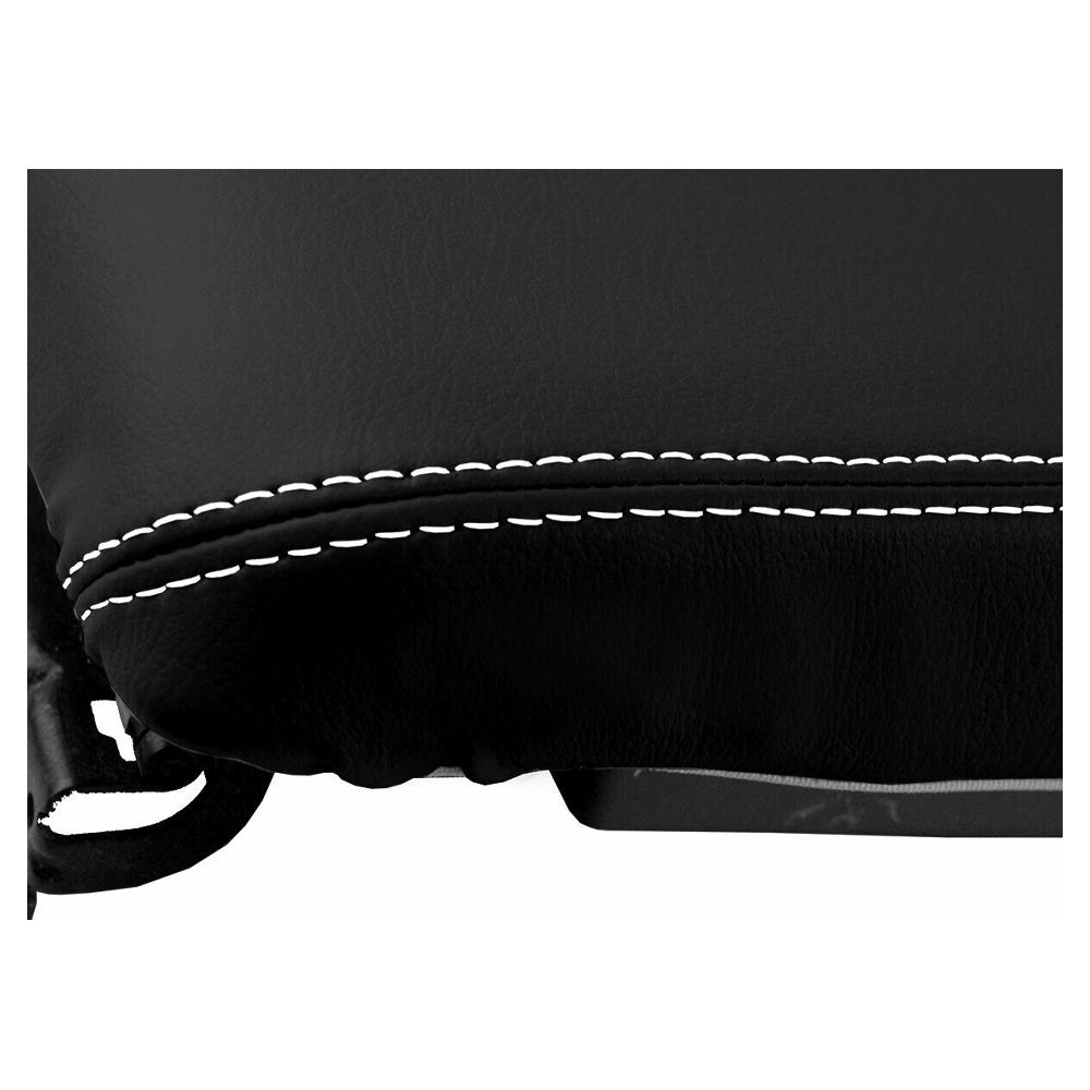 Console Lid Armrest Cover Leather For Dodge Avenger 2008-2014 White Stitch