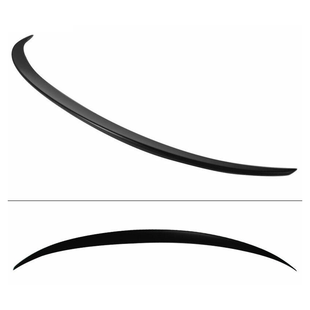 For BMW 11-16 BMW 5-Series F10 4DR Sedan Unpainted Black ABS Trunk Spoiler Wing