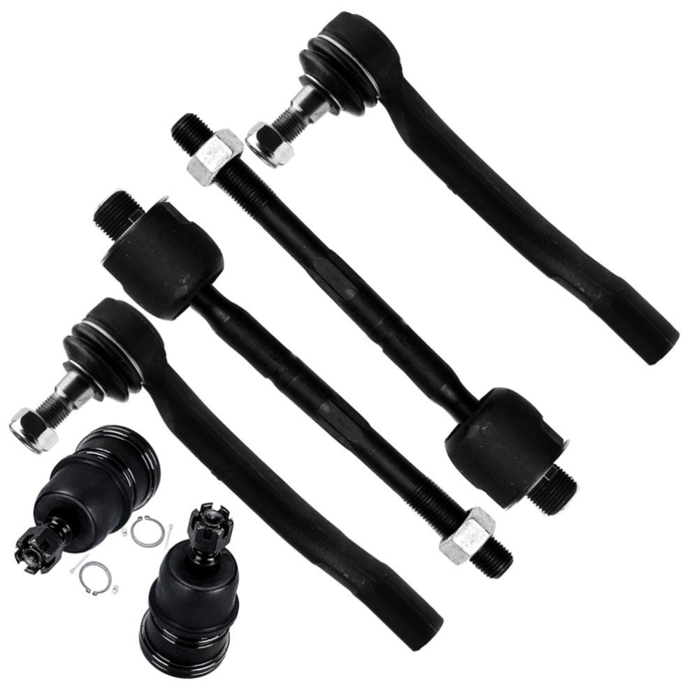 6x Complete Front Ball Joints Tie Rod Ends For Acura 01-05 MDX Honda 03-05 Pilot