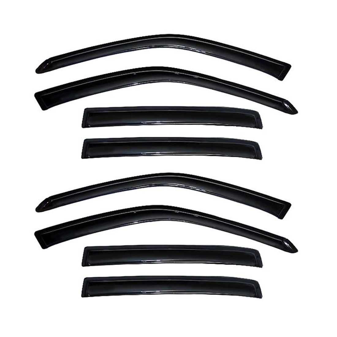 2 Sets Of - Out Channel Style Sun Rain Window Visors Visor For 94017