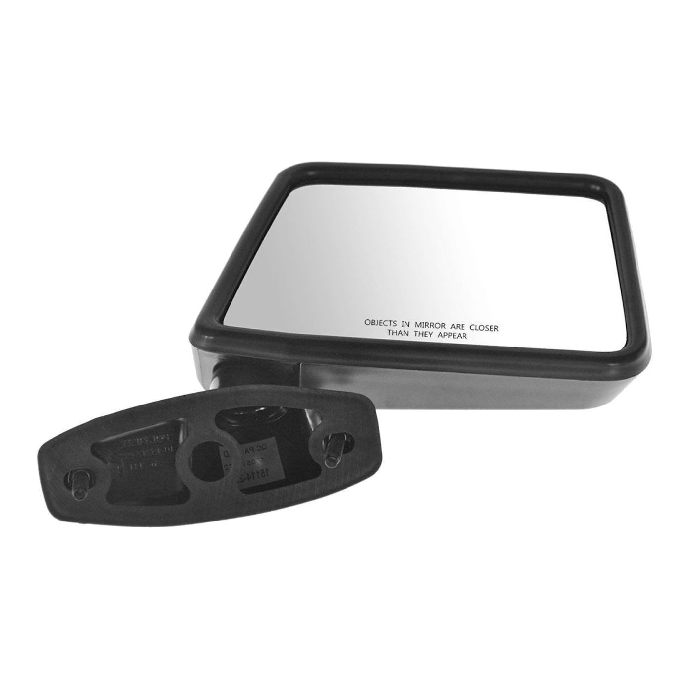 For Ford 84-90 Bronco II Sport Utility Black Manual Door Mirror Passenger Right