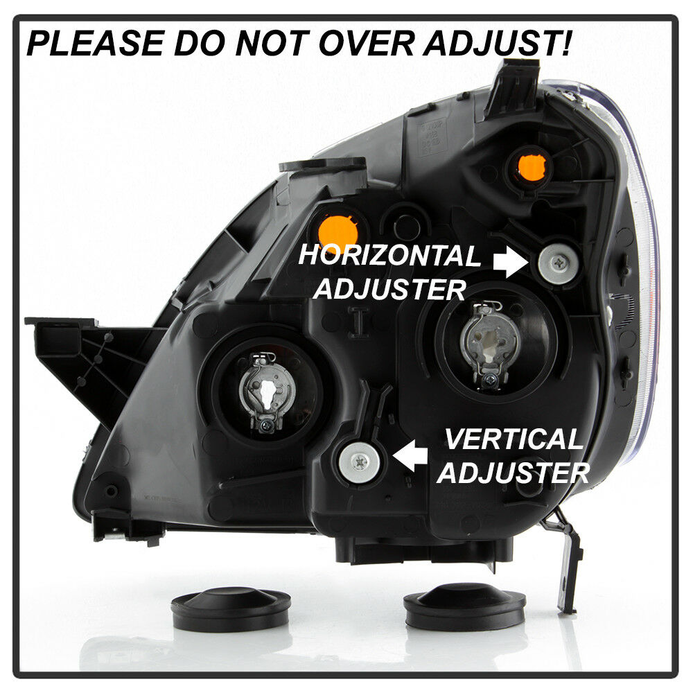 For 2005-2006 Honda CR-V [Japan Built Model] Black Headlight LH RH Lamp Assembly