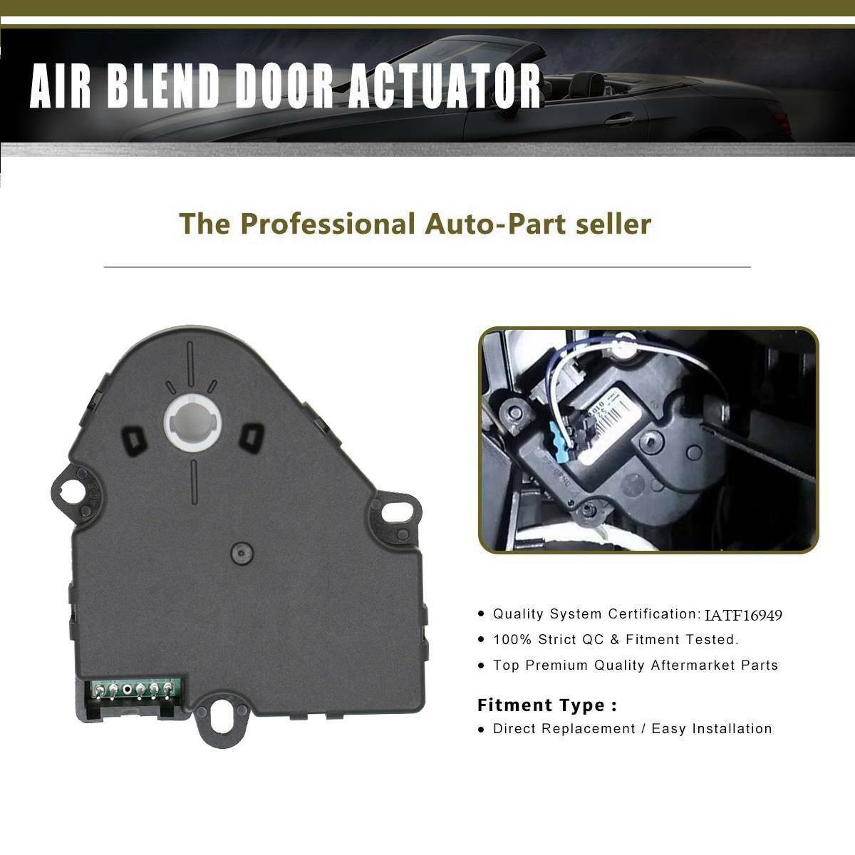 2 Sets Of - HVAC Heater Blend Door Actuator For Cadillac Chevrolet GMC Hummer