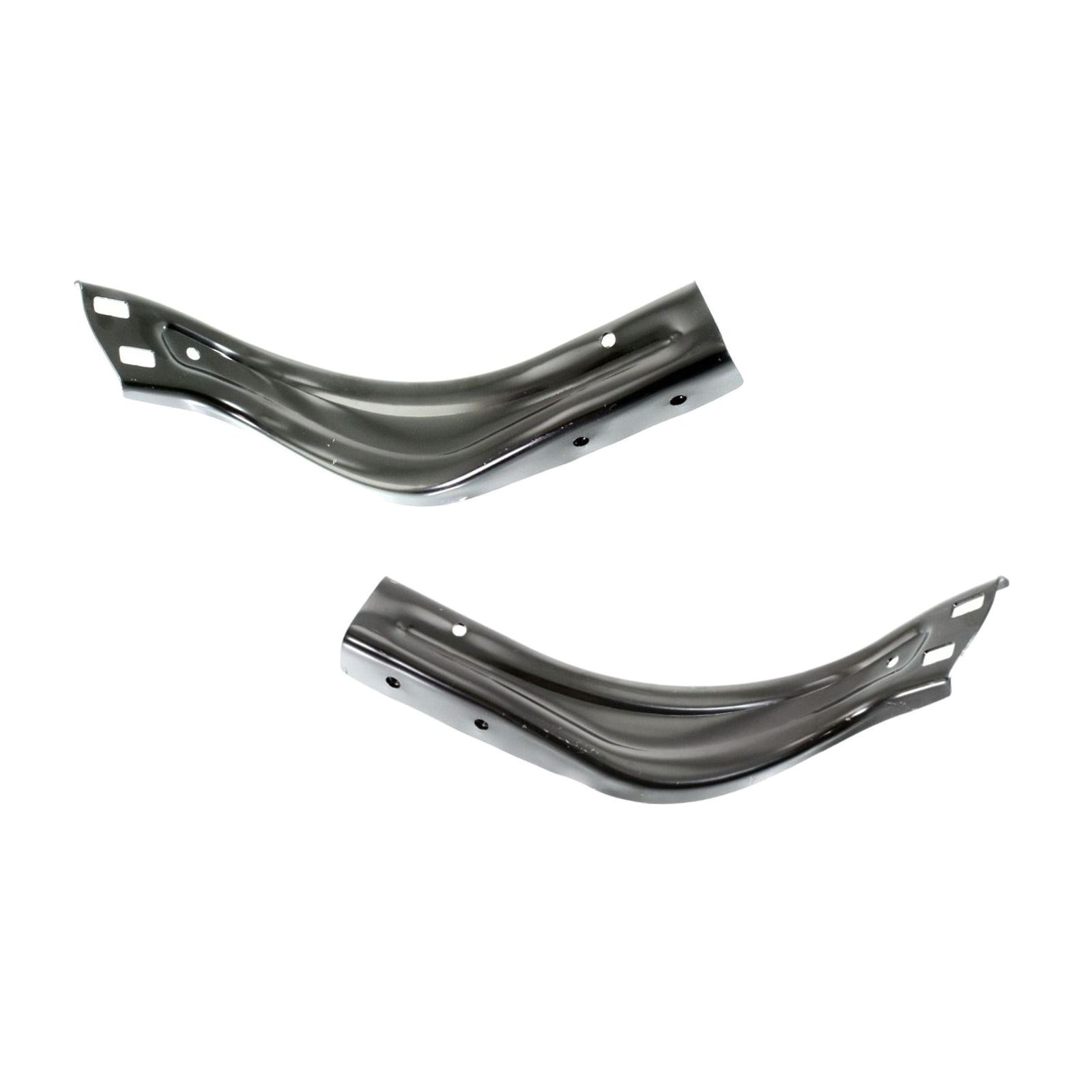 Bumper Bracket Set For Benz CLS-Class E-Class S End Strut Front Steel 2Pc