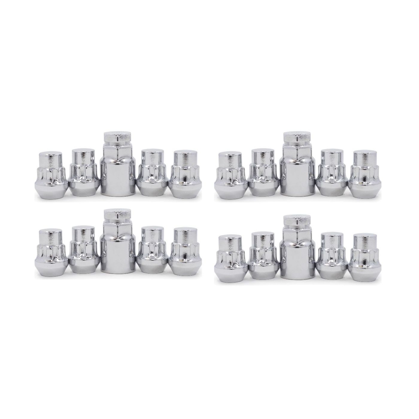 4 Sets Of - For INFINITI Nissan Lug Wheel Lock Nuts 12x1.25 Bulge Acorn Locking Lugs