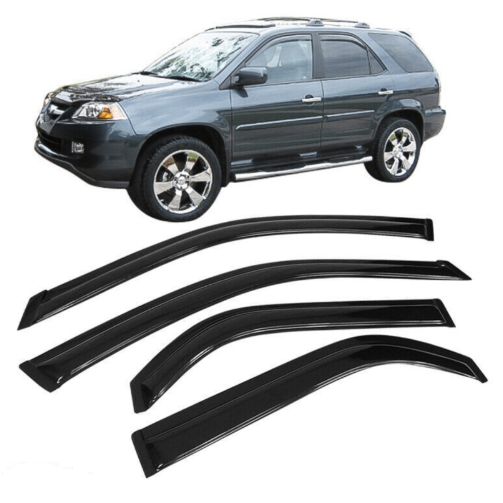 2 Sets Of - For 01-06 Acura MDX Acrylic Window Visor Vent Sun Rain Deflector Guard