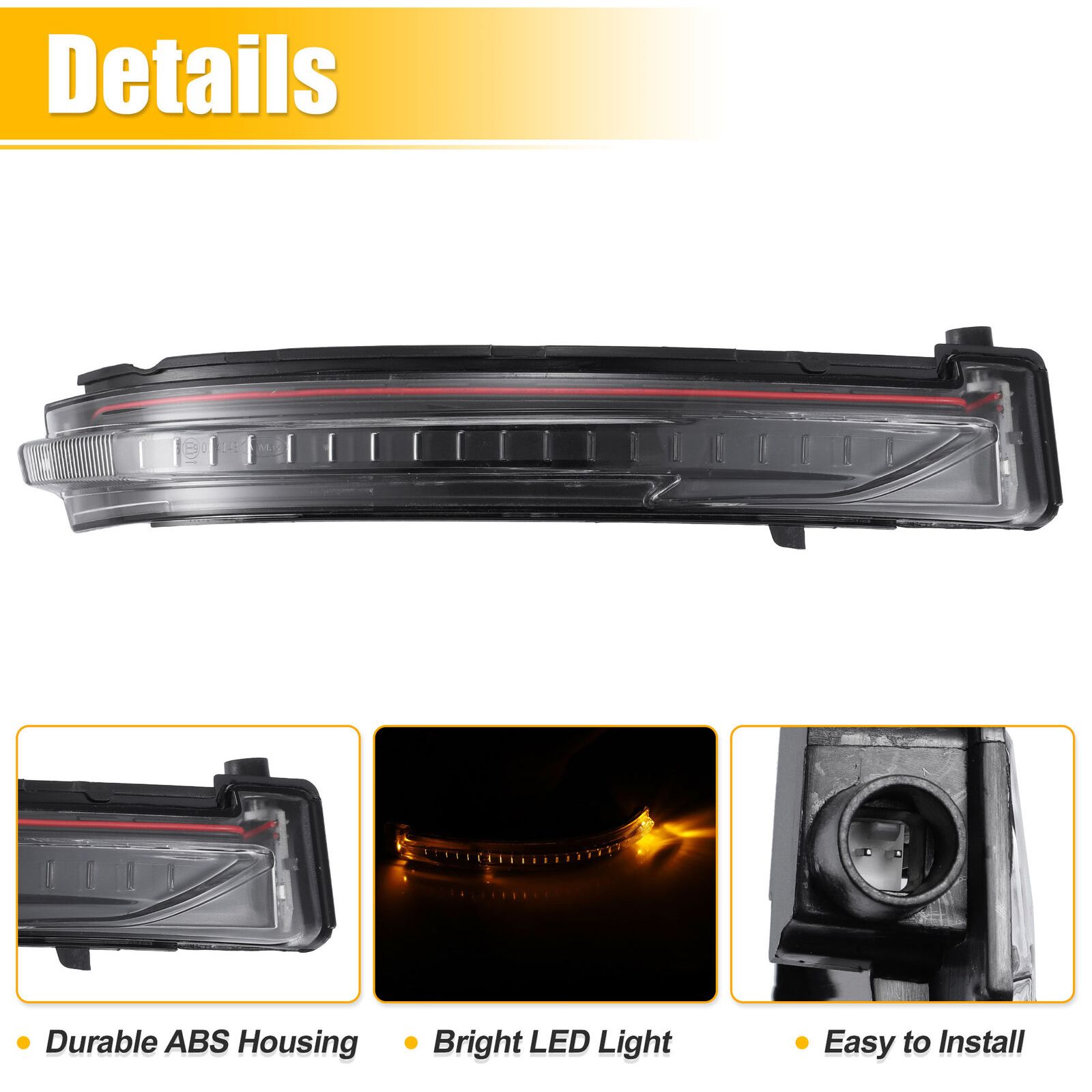 For 2014-2020 Nissan Rogue Right Side Mirror Led Turn Signal Indicator Light