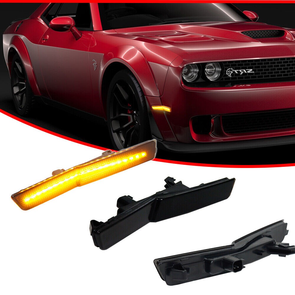 Smoked LED Front Side Marker Lights Widebody RT
