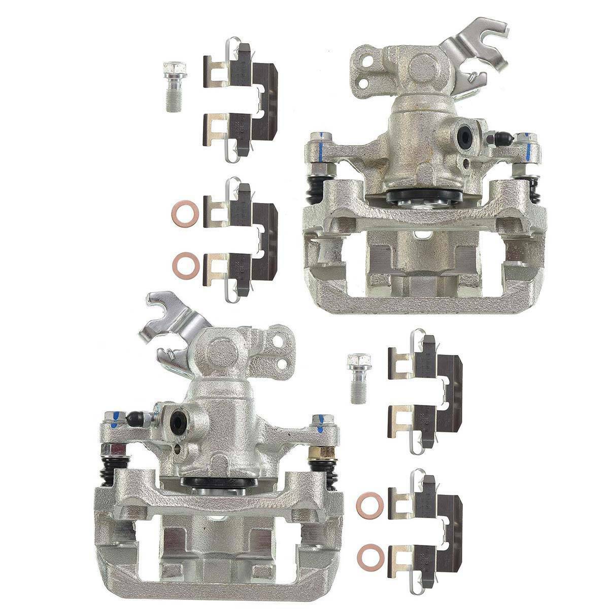 2Pcs Brake Caliper W/ Bracket Rear Left & Right For Ford Lincoln Mazda Mercury